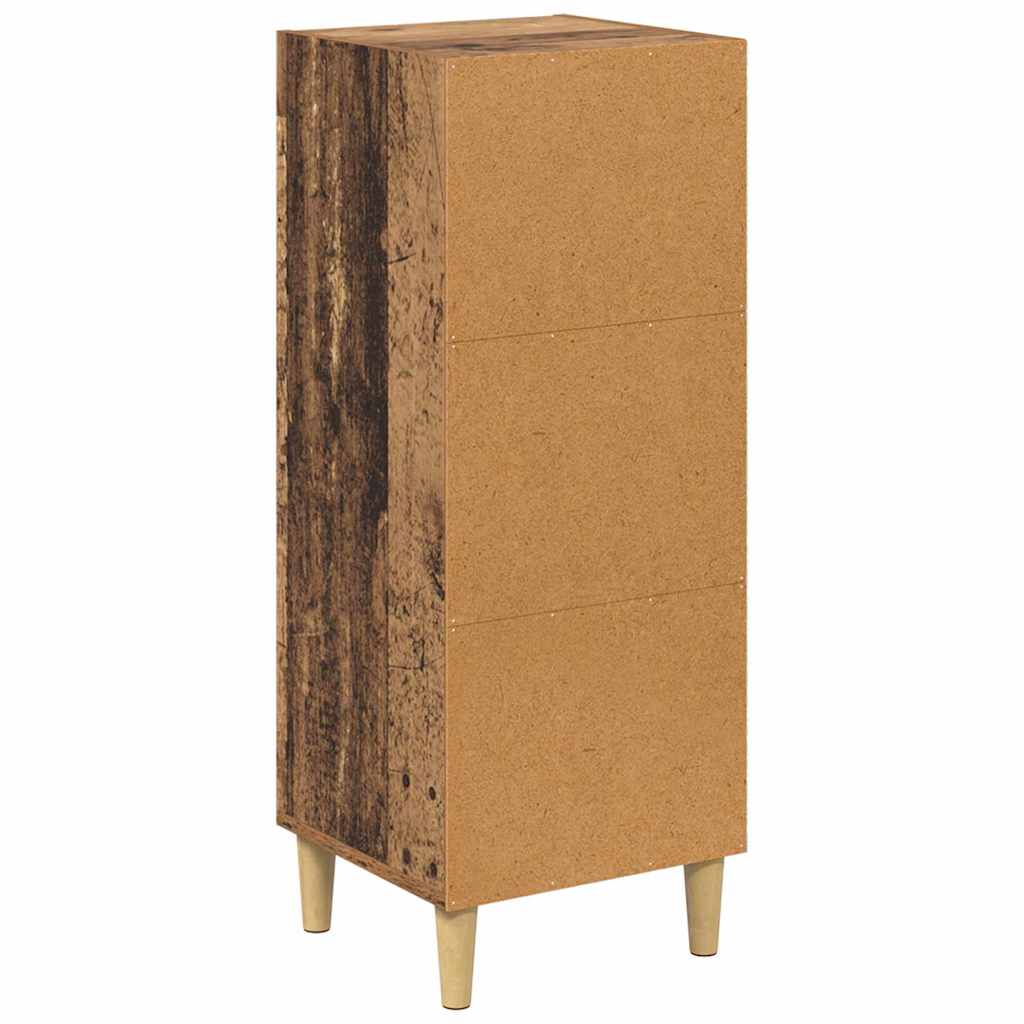 Dressoir Oudhout 34,5 x 32,5 x 90 cm Bewerkt hout is nu te koop bij PeponiXL, paradijselijk wonen!