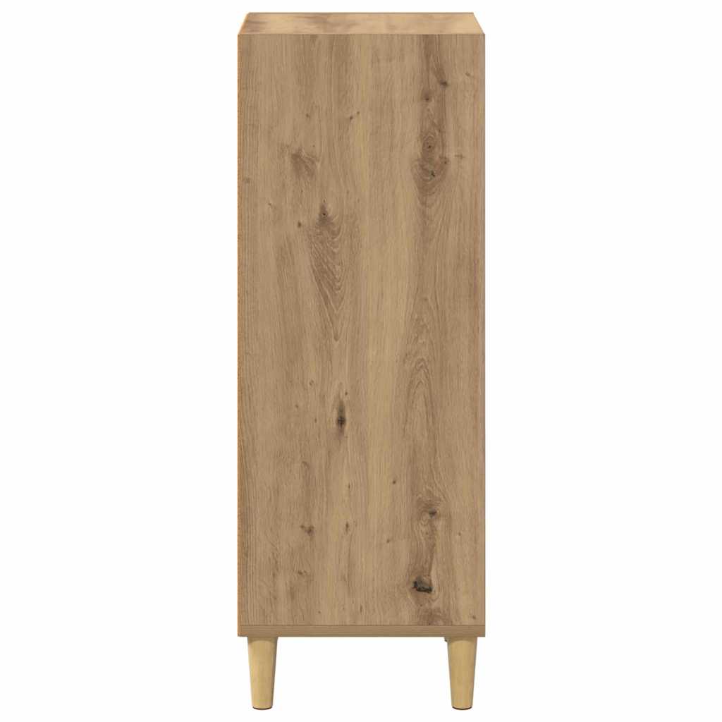 Dressoir Artisan Eiken 34,5 x 32,5 x 90 cm Bewerkt hout is nu te koop bij PeponiXL, paradijselijk wonen!