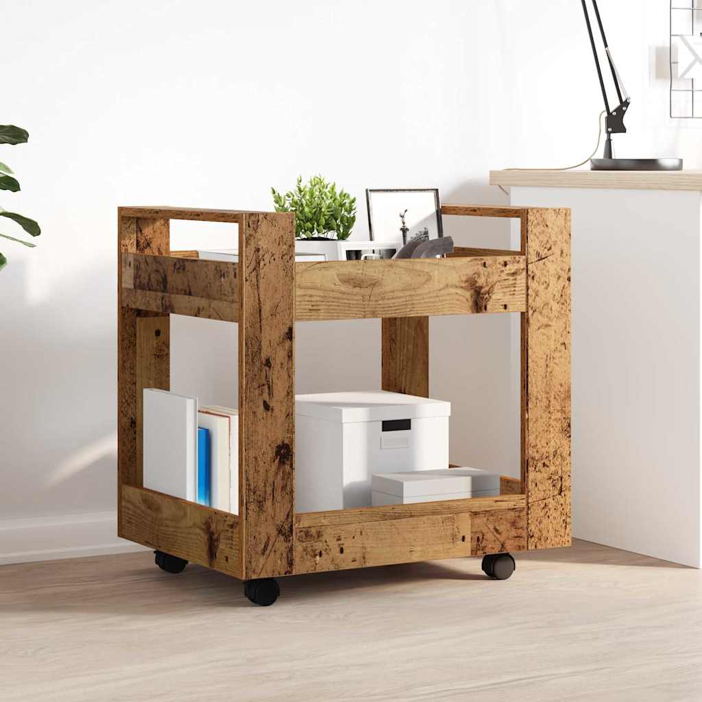 Bureau Trolley Oud Hout 60 x 45 x 60 cm Bewerkt hout is nu te koop bij PeponiXL, paradijselijk wonen!