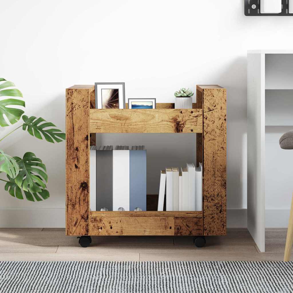 Bureau Trolley Oud Hout 60 x 45 x 60 cm Bewerkt hout is nu te koop bij PeponiXL, paradijselijk wonen!