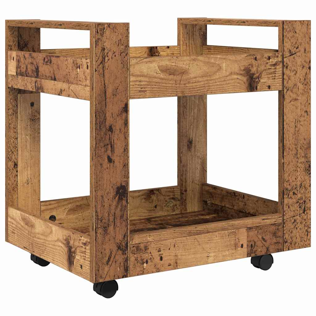 Bureau Trolley Oud Hout 60 x 45 x 60 cm Bewerkt hout is nu te koop bij PeponiXL, paradijselijk wonen!