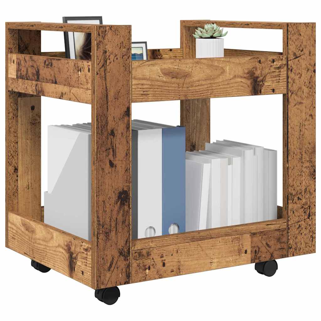 Bureau Trolley Oud Hout 60 x 45 x 60 cm Bewerkt hout is nu te koop bij PeponiXL, paradijselijk wonen!