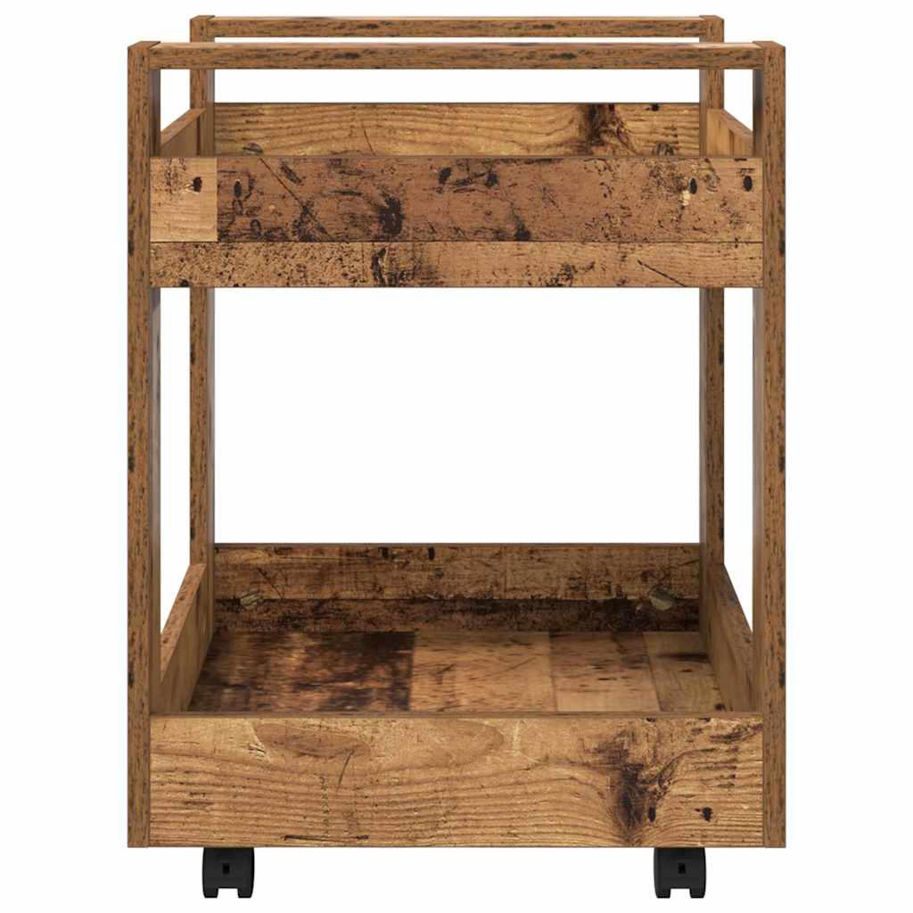 Bureau Trolley Oud Hout 60 x 45 x 60 cm Bewerkt hout is nu te koop bij PeponiXL, paradijselijk wonen!