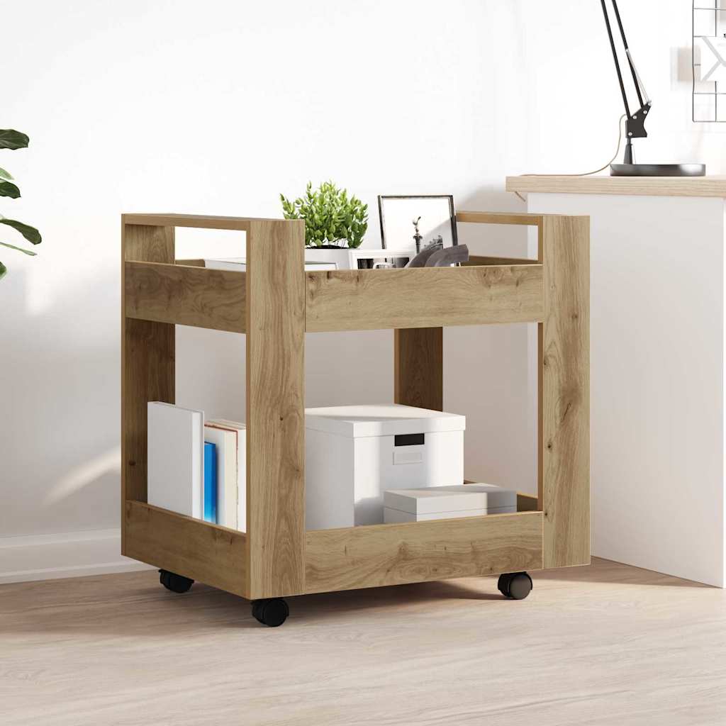 Bureau Trolley Artisan Eiken 60 x 45 x 60 cm Bewerkt hout is nu te koop bij PeponiXL, paradijselijk wonen!