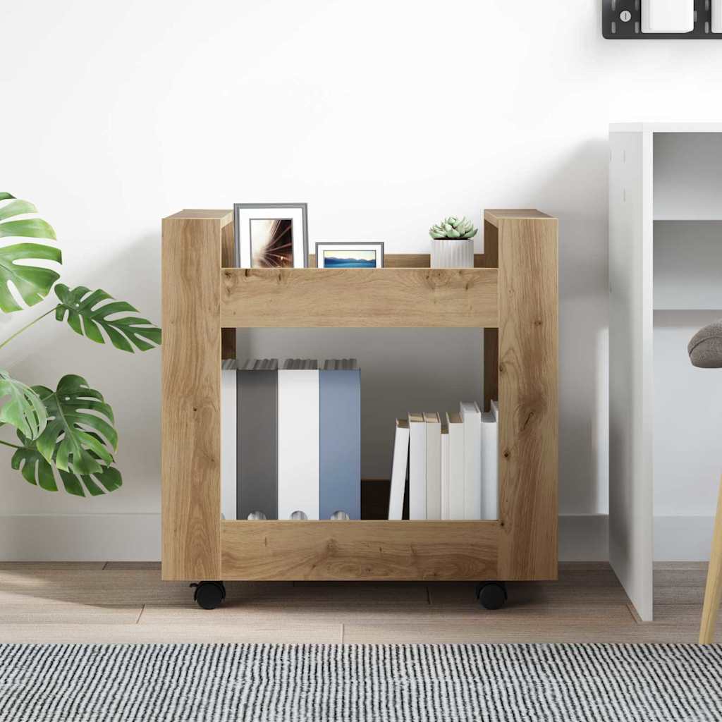 Bureau Trolley Artisan Eiken 60 x 45 x 60 cm Bewerkt hout is nu te koop bij PeponiXL, paradijselijk wonen!