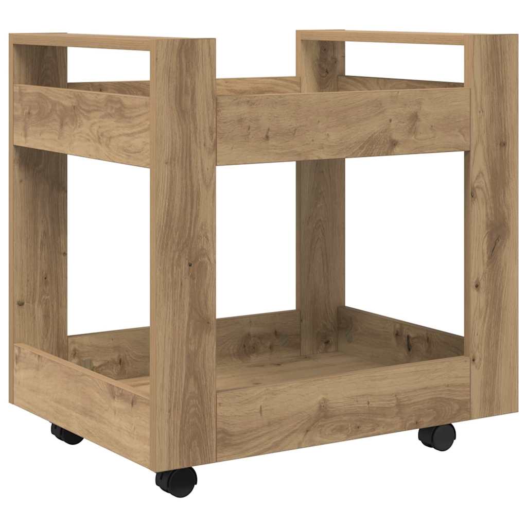 Bureau Trolley Artisan Eiken 60 x 45 x 60 cm Bewerkt hout is nu te koop bij PeponiXL, paradijselijk wonen!
