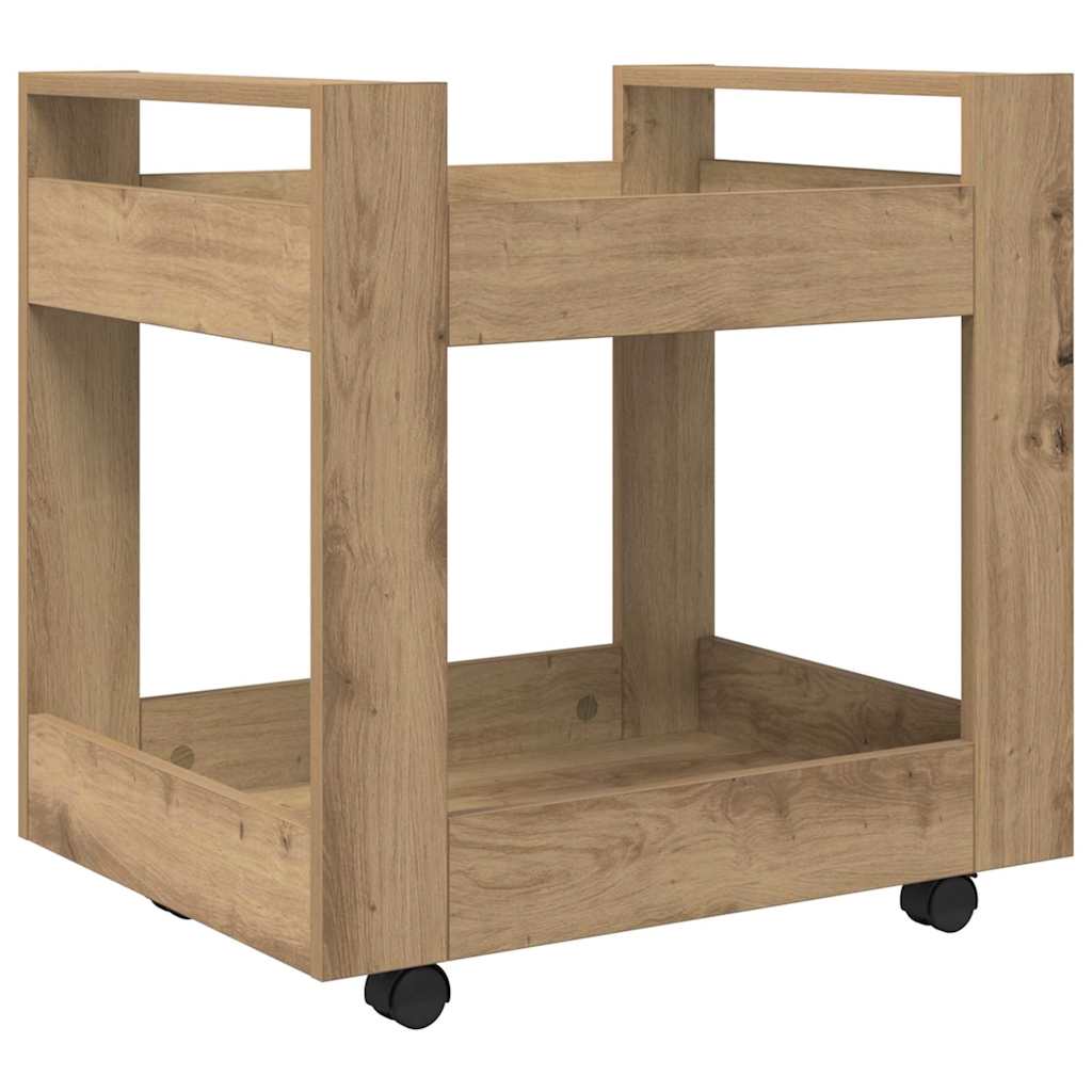 Bureau Trolley Artisan Eiken 60 x 45 x 60 cm Bewerkt hout is nu te koop bij PeponiXL, paradijselijk wonen!