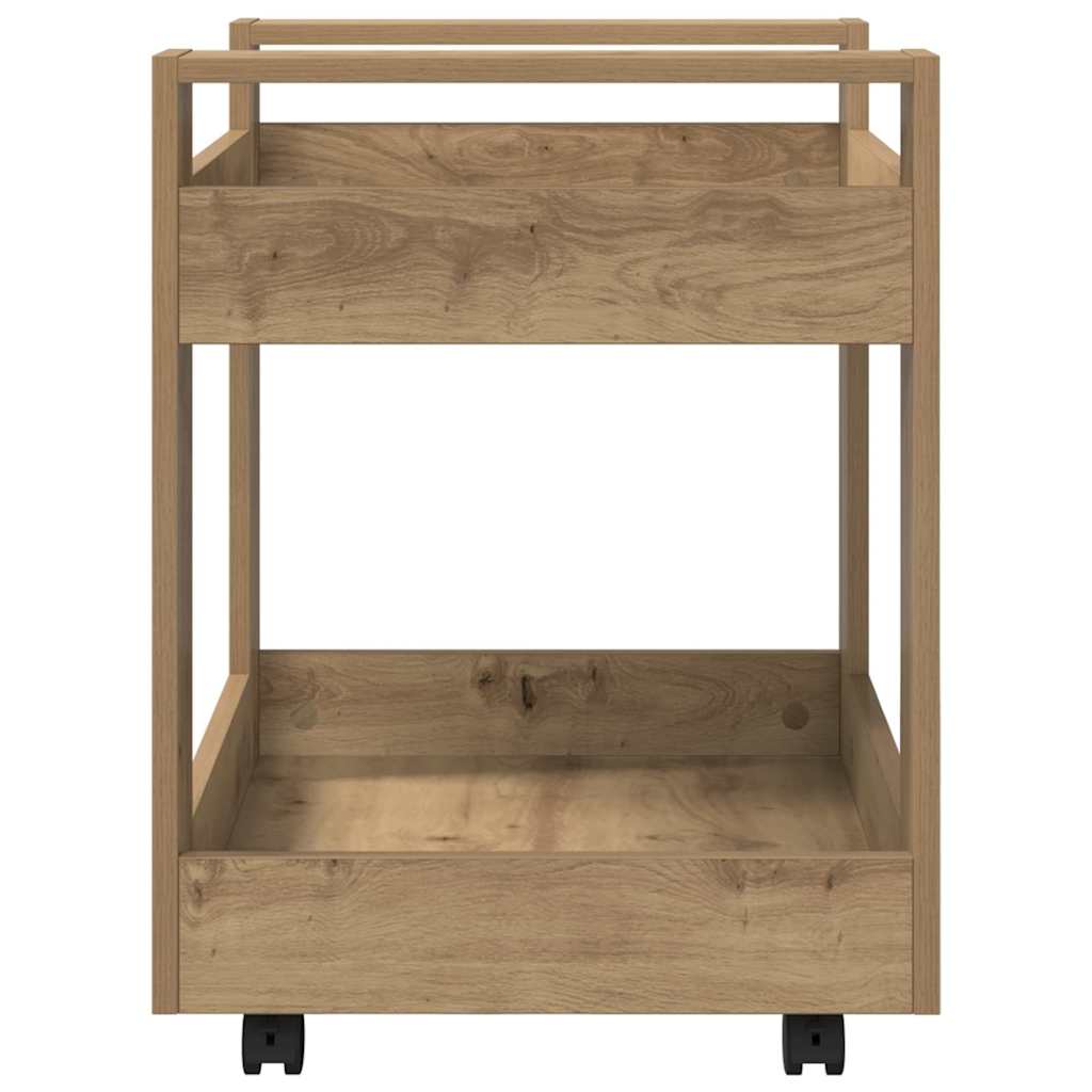 Bureau Trolley Artisan Eiken 60 x 45 x 60 cm Bewerkt hout is nu te koop bij PeponiXL, paradijselijk wonen!
