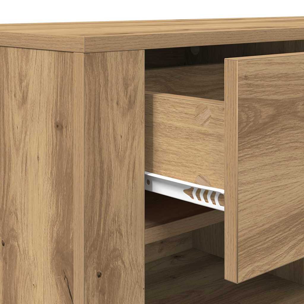 TV-kast met lade Artisan Eiken 100 x 35 x 40 cm Bewerkt hout is nu te koop bij PeponiXL, paradijselijk wonen!