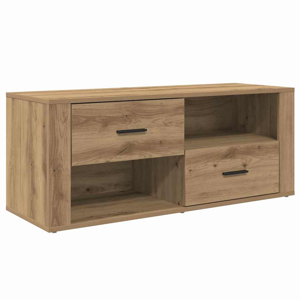 TV-kast met lade Artisan Eiken 100 x 35 x 40 cm Bewerkt hout is nu te koop bij PeponiXL, paradijselijk wonen!