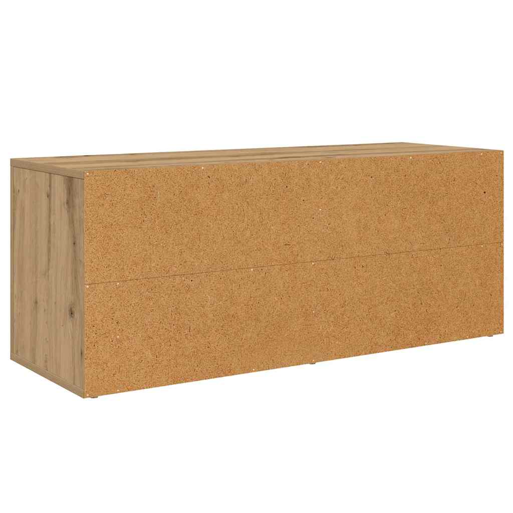 TV-kast met lade Artisan Eiken 100 x 35 x 40 cm Bewerkt hout is nu te koop bij PeponiXL, paradijselijk wonen!