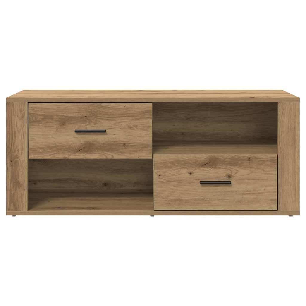 TV-kast met lade Artisan Eiken 100 x 35 x 40 cm Bewerkt hout is nu te koop bij PeponiXL, paradijselijk wonen!