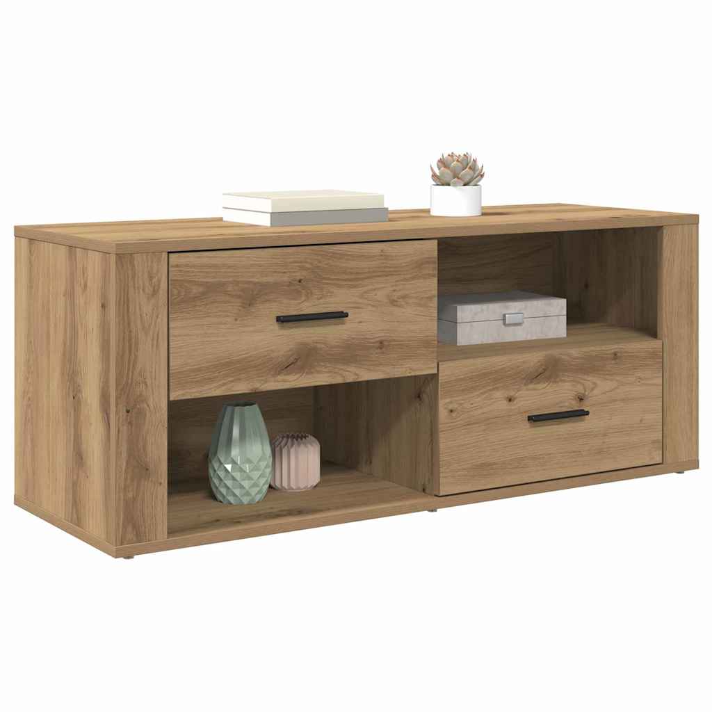 TV-kast met lade Artisan Eiken 100 x 35 x 40 cm Bewerkt hout is nu te koop bij PeponiXL, paradijselijk wonen!