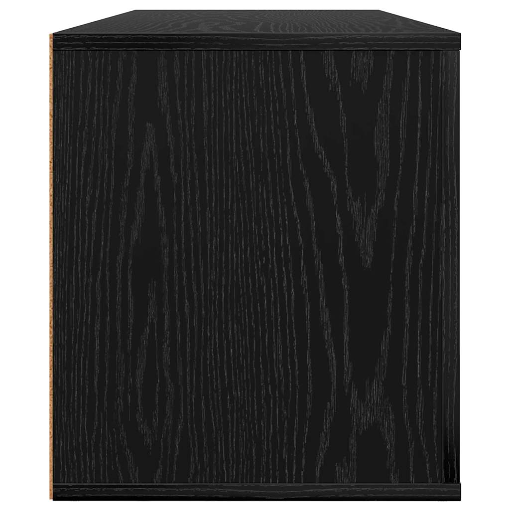 TV-kast met lade Zwart Eiken 100 x 35 x 40 cm Bewerkt hout is nu te koop bij PeponiXL, paradijselijk wonen!