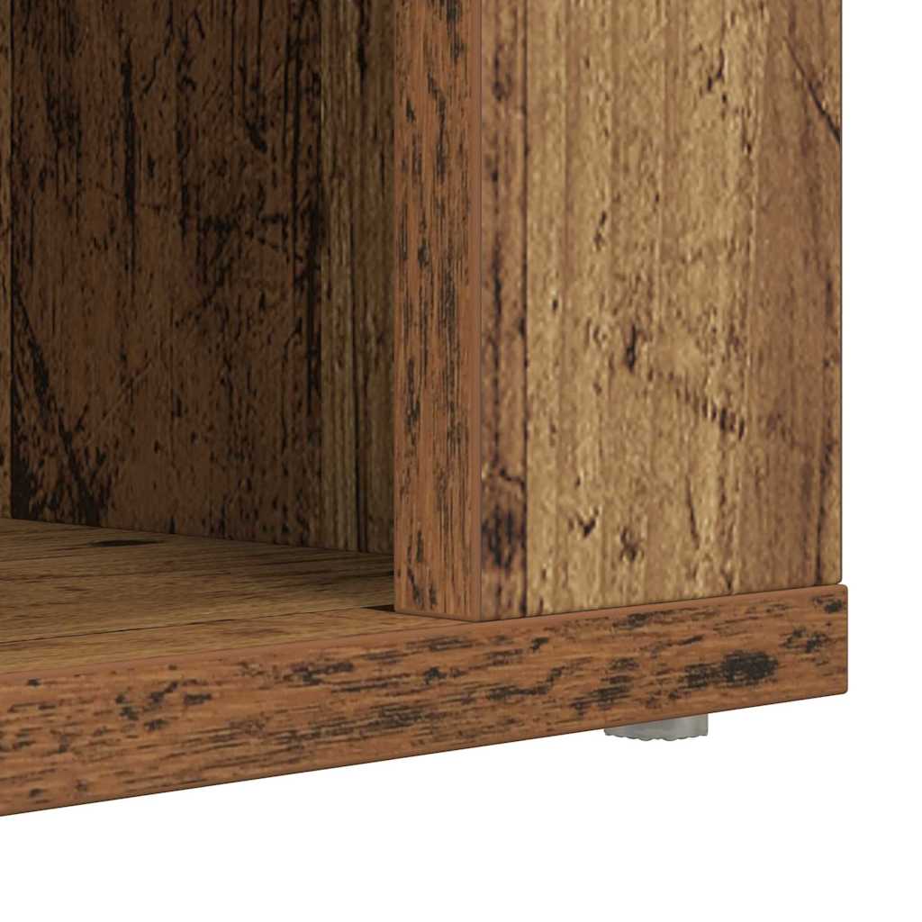 Schoenenrek met plank Oud hout 75 x 35 x 45 cm Bewerkt hout is nu te koop bij PeponiXL, paradijselijk wonen!