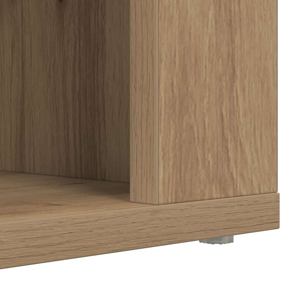 Schoenenrek met plank artisanaal eikenkleurig 75 x 35 x 45 cm is nu te koop bij PeponiXL, paradijselijk wonen!