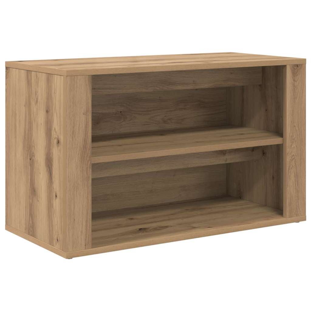 Schoenenrek met plank artisanaal eikenkleurig 75 x 35 x 45 cm is nu te koop bij PeponiXL, paradijselijk wonen!