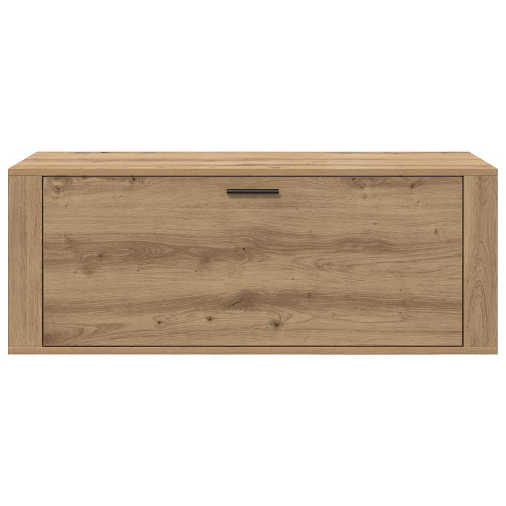 Schoenenkast met plank artisanaal eikenkleurig 100 x 35 x 38 cm is nu te koop bij PeponiXL, paradijselijk wonen!