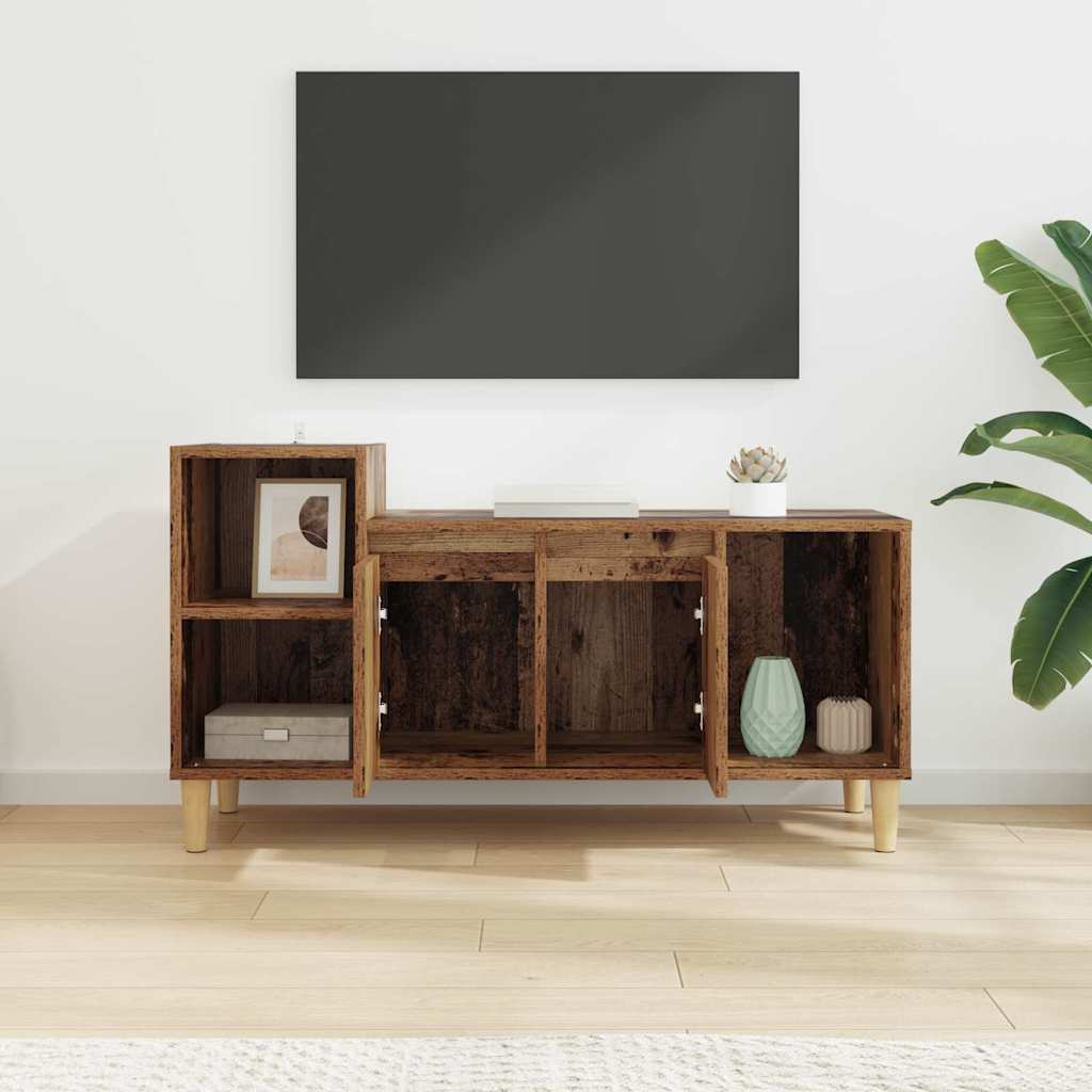 TV-kast Oud Hout 100 x 35 x 55 cm Bewerkt hout is nu te koop bij PeponiXL, paradijselijk wonen!