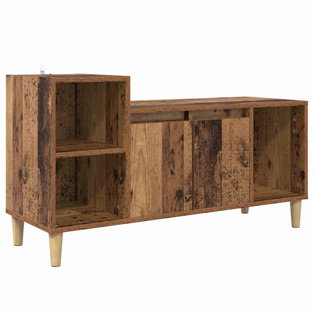 TV-kast Oud Hout 100 x 35 x 55 cm Bewerkt hout is nu te koop bij PeponiXL, paradijselijk wonen!