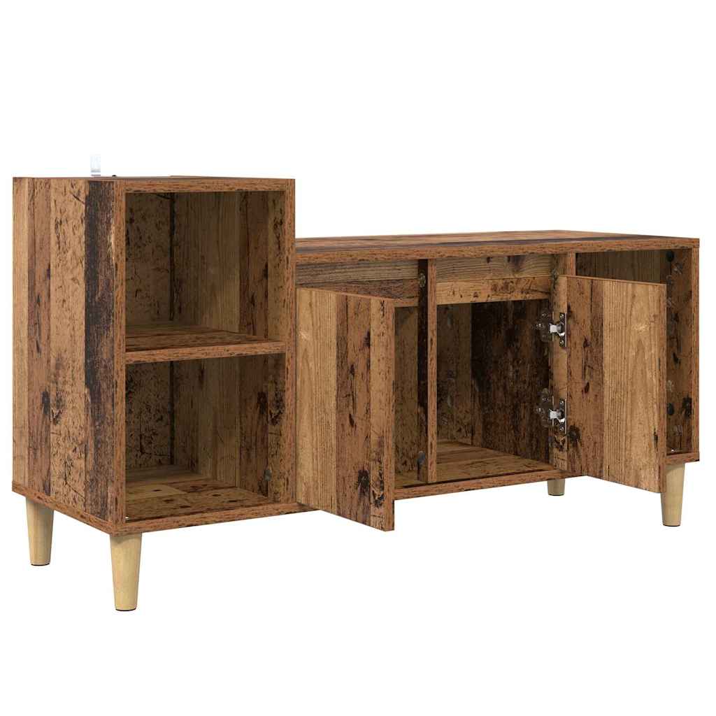 TV-kast Oud Hout 100 x 35 x 55 cm Bewerkt hout is nu te koop bij PeponiXL, paradijselijk wonen!