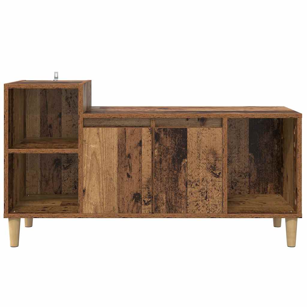 TV-kast Oud Hout 100 x 35 x 55 cm Bewerkt hout is nu te koop bij PeponiXL, paradijselijk wonen!