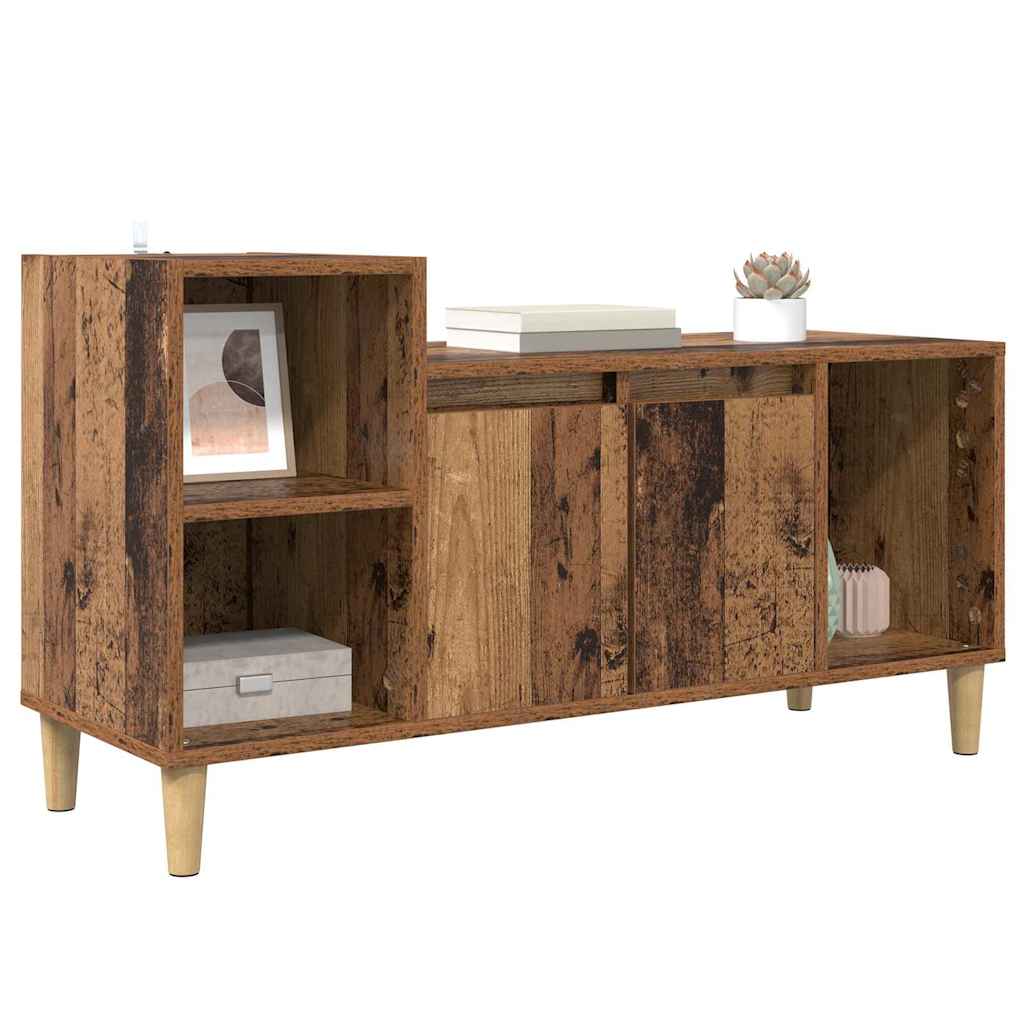TV-kast Oud Hout 100 x 35 x 55 cm Bewerkt hout is nu te koop bij PeponiXL, paradijselijk wonen!