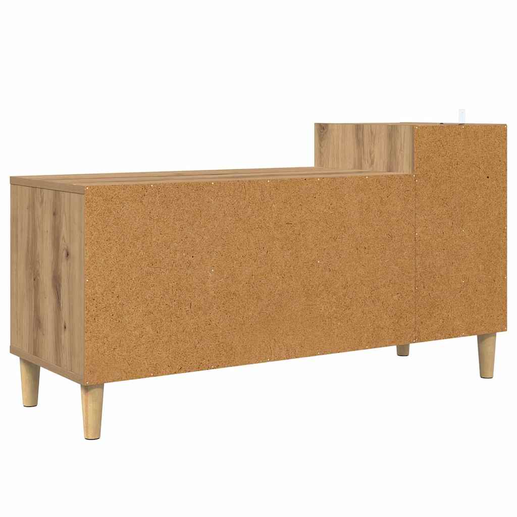 TV-kast Artisan Eiken 100 x 35 x 55 cm Bewerkt hout is nu te koop bij PeponiXL, paradijselijk wonen!