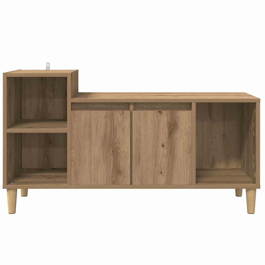 TV-kast Artisan Eiken 100 x 35 x 55 cm Bewerkt hout is nu te koop bij PeponiXL, paradijselijk wonen!