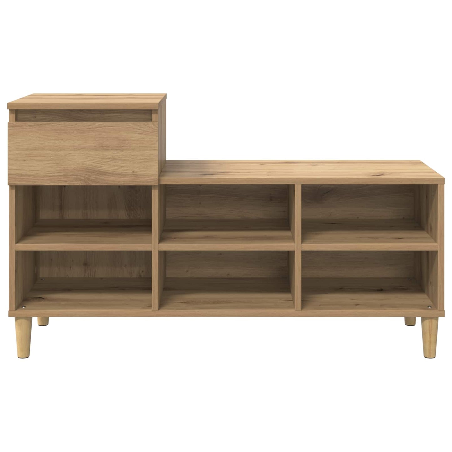 Schoenenkast 102 x 36 x 60 cm Bewerkt hout Artisan Eiken is nu te koop bij PeponiXL, paradijselijk wonen!