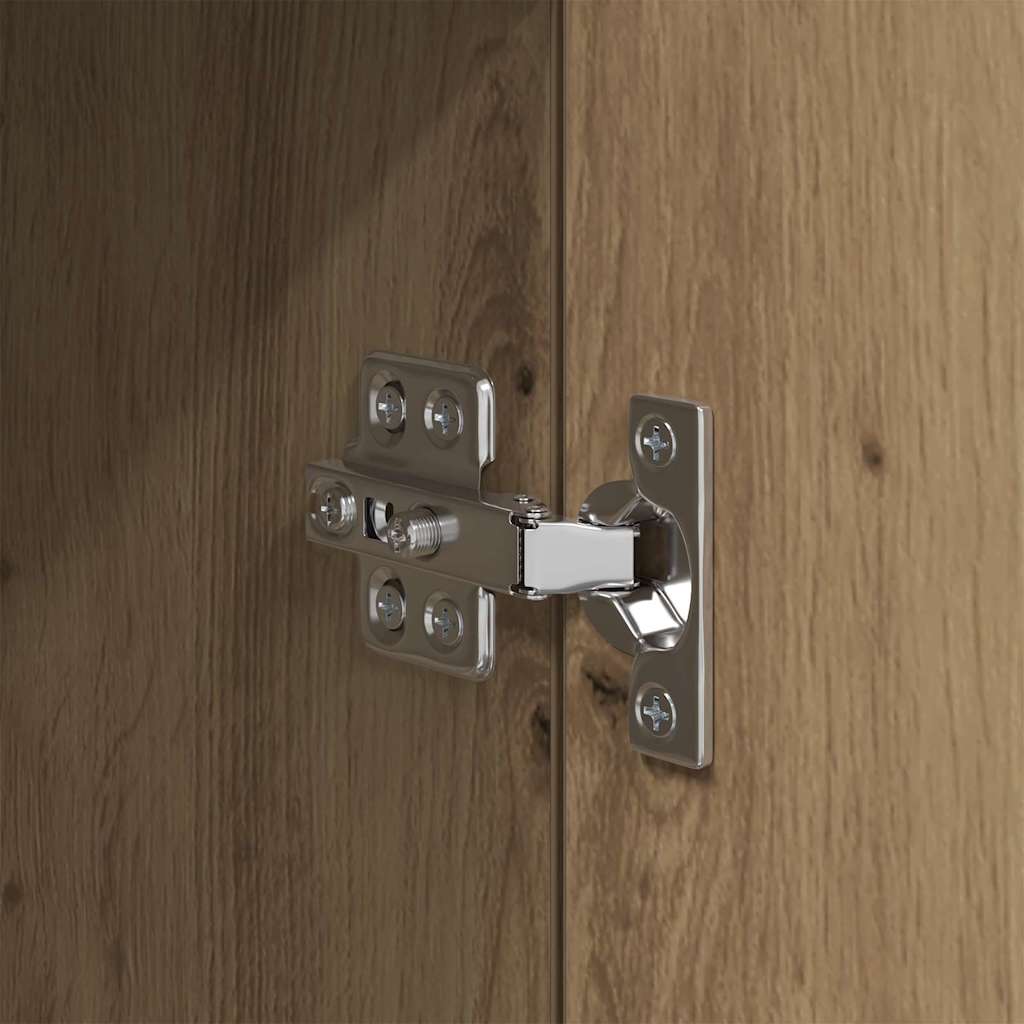 Nachtkastje met lade Artisan Eiken 35 x 50 x 60 cm Bewerkt hout is nu te koop bij PeponiXL, paradijselijk wonen!