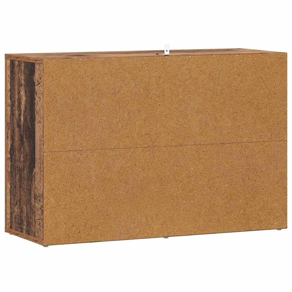 Dressoir Oud Hout 80 x 30 x 53 cm Bewerkt hout is nu te koop bij PeponiXL, paradijselijk wonen!