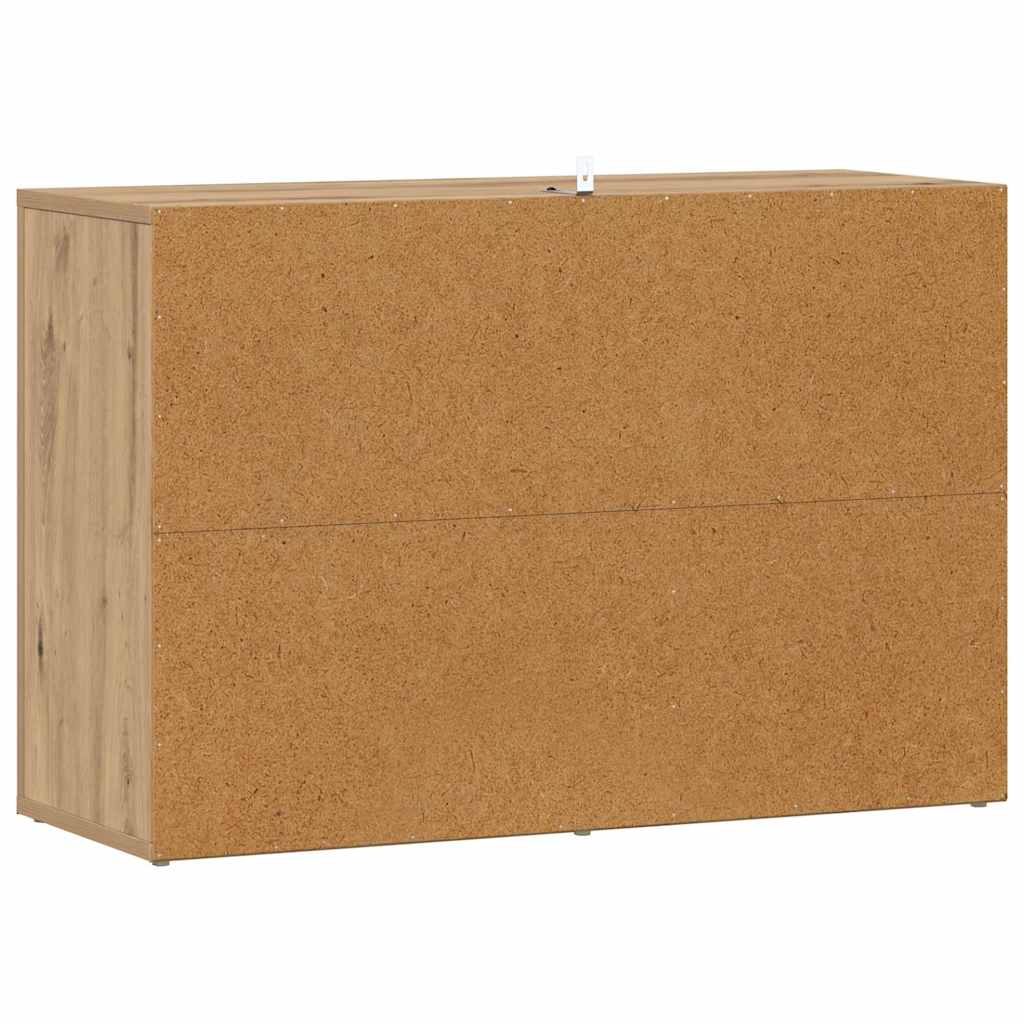 Dressoir Artisan Eiken 80 x 30 x 53 cm Bewerkt hout is nu te koop bij PeponiXL, paradijselijk wonen!