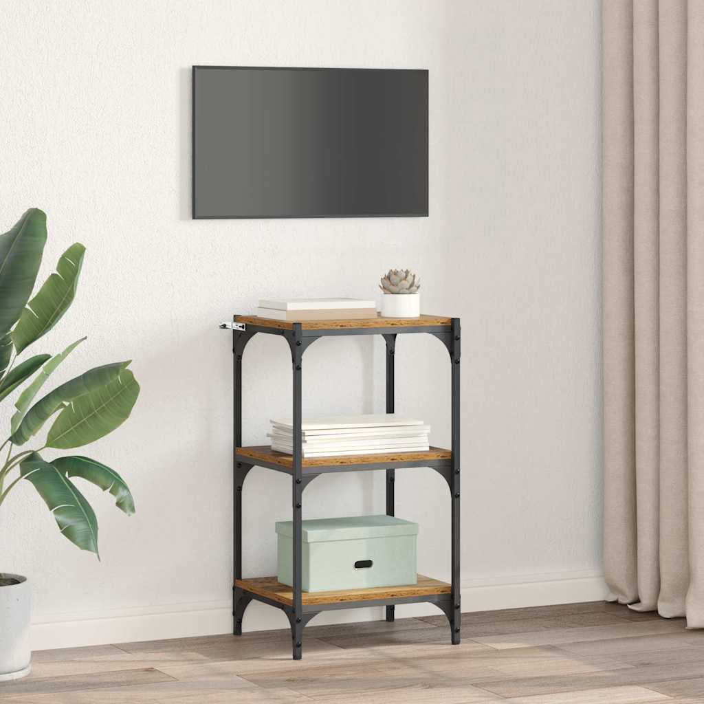 Boekenkast Oud hout 40 x 33 x 70,5 cm Gemonteerd hout en ijzer is nu te koop bij PeponiXL, paradijselijk wonen!