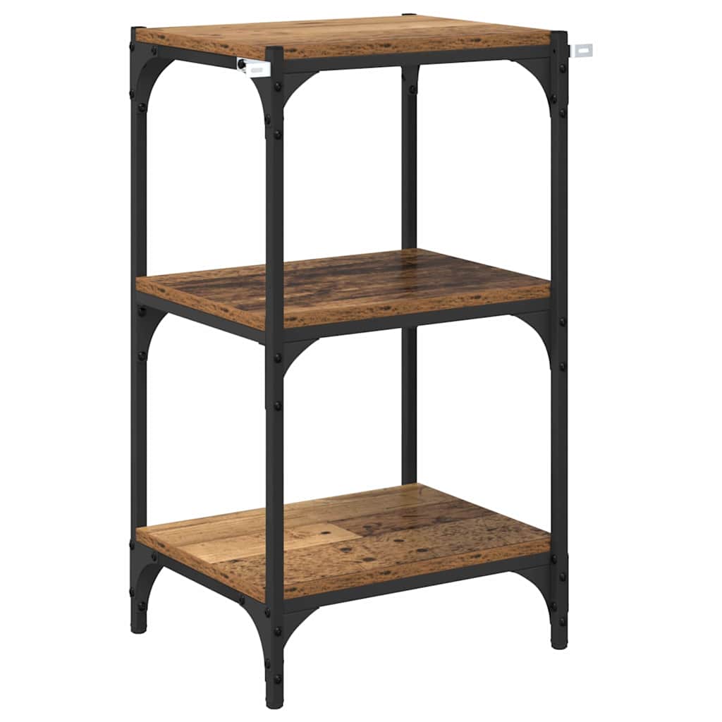 Boekenkast Oud hout 40 x 33 x 70,5 cm Gemonteerd hout en ijzer is nu te koop bij PeponiXL, paradijselijk wonen!