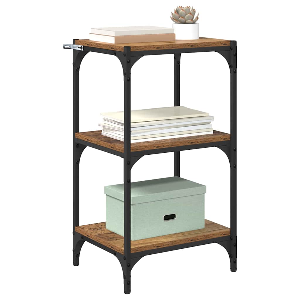 Boekenkast Oud hout 40 x 33 x 70,5 cm Gemonteerd hout en ijzer is nu te koop bij PeponiXL, paradijselijk wonen!