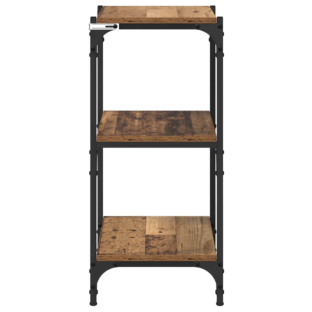 Boekenkast Oud hout 40 x 33 x 70,5 cm Gemonteerd hout en ijzer is nu te koop bij PeponiXL, paradijselijk wonen!