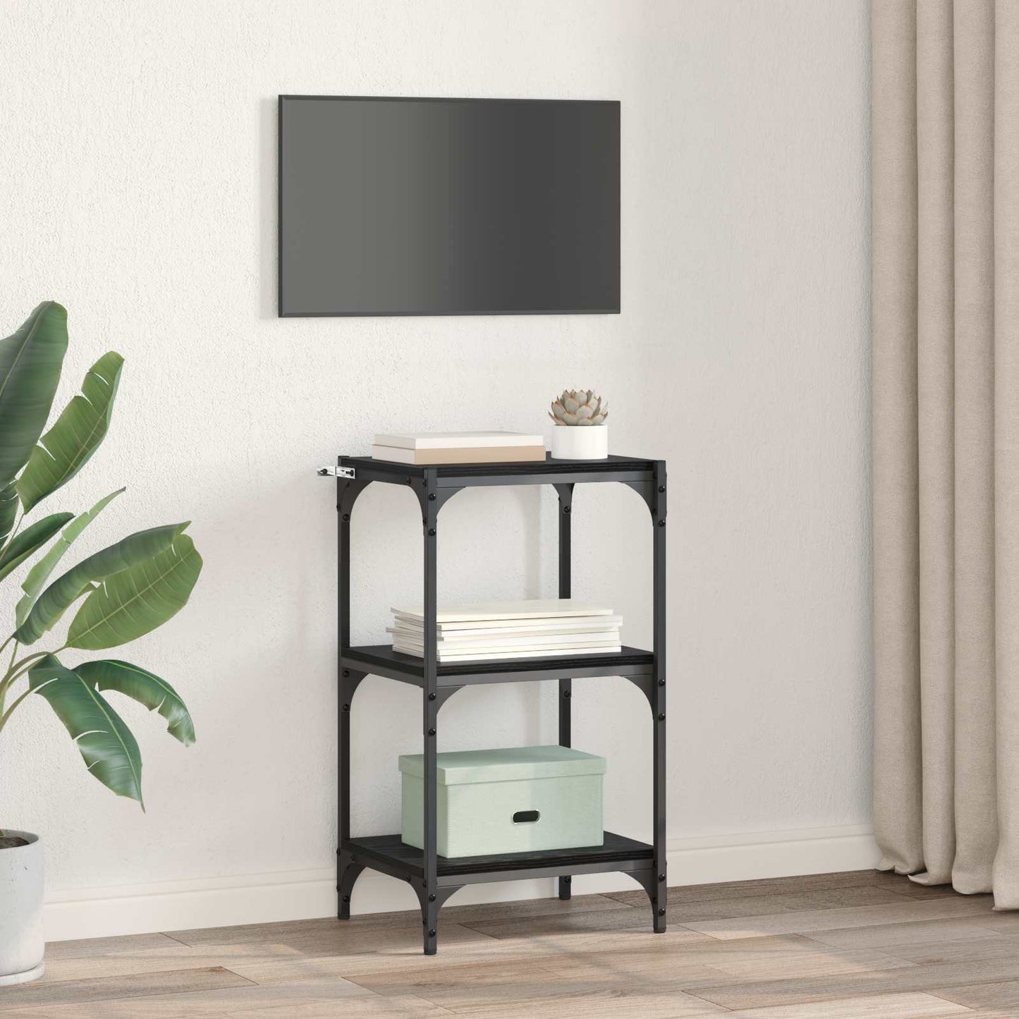 Boekenkast Zwart eiken 40 x 33 x 70,5 cm is nu te koop bij PeponiXL, paradijselijk wonen!