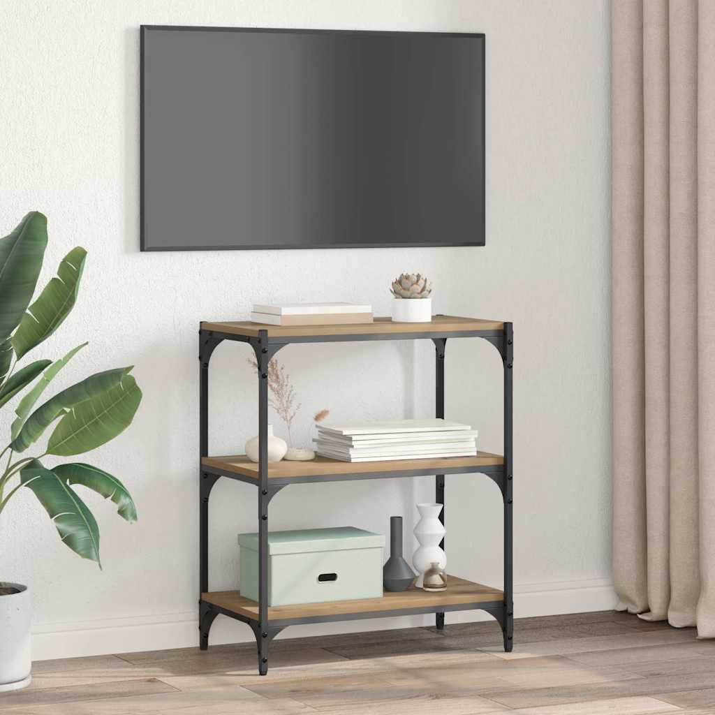 Boekenkast artisanaal eikenkleurig 60 x 33 x 70,5 cm is nu te koop bij PeponiXL, paradijselijk wonen!