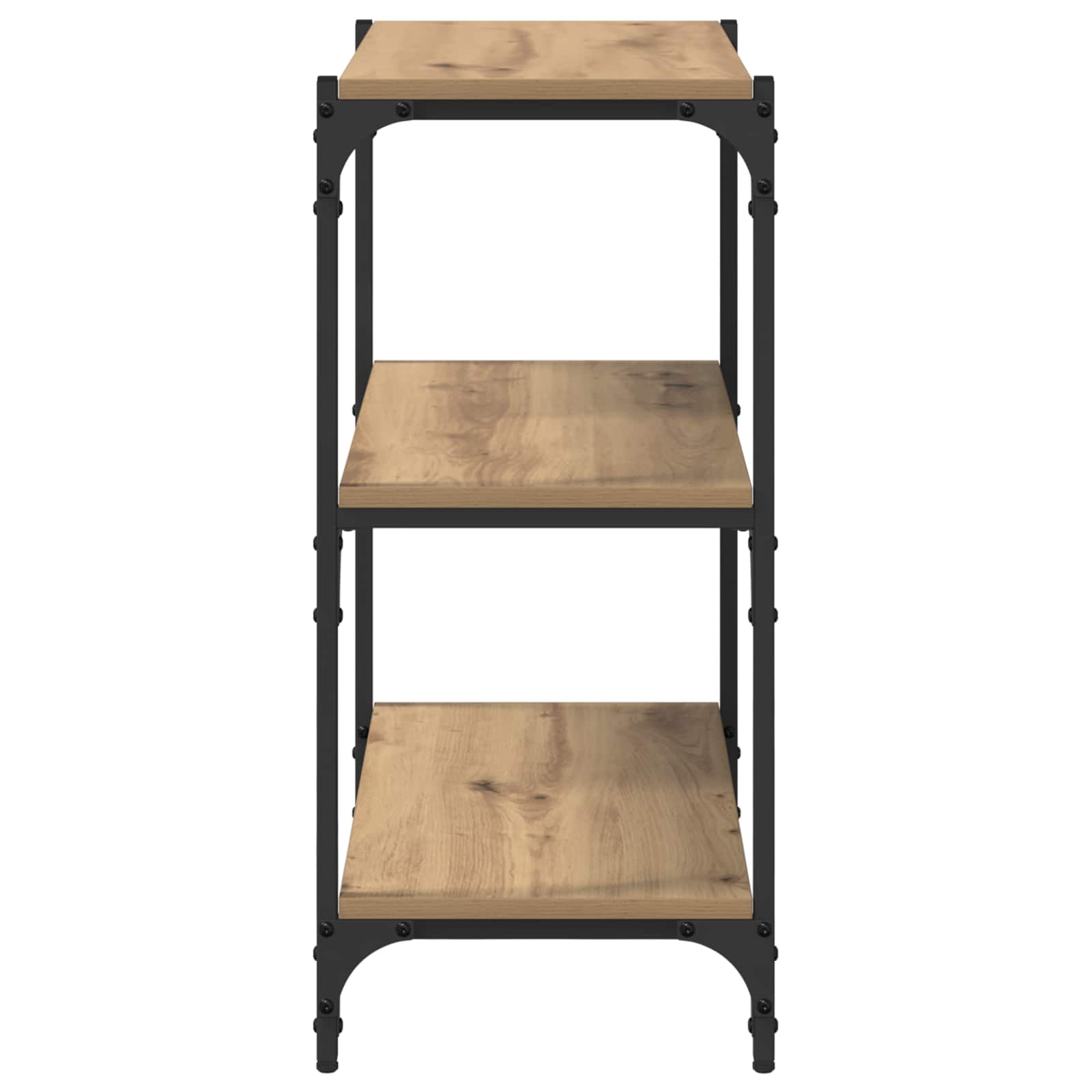 Boekenkast 3-laags 60 x 33 x 70,5 cm Gemonteerd hout en ijzer is nu te koop bij PeponiXL, paradijselijk wonen!