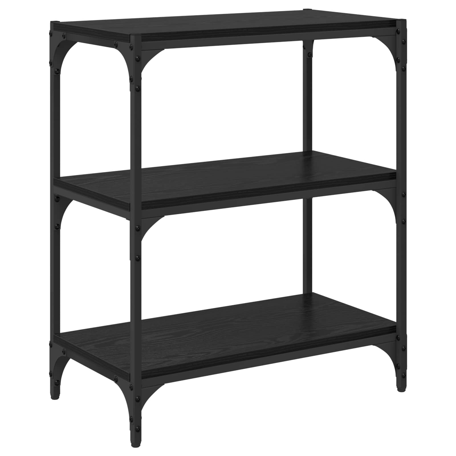 Boekenkast Zwart eiken 60 x 33 x 70,5 cm is nu te koop bij PeponiXL, paradijselijk wonen!