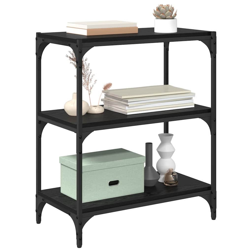 Boekenkast Zwart eiken 60 x 33 x 70,5 cm is nu te koop bij PeponiXL, paradijselijk wonen!