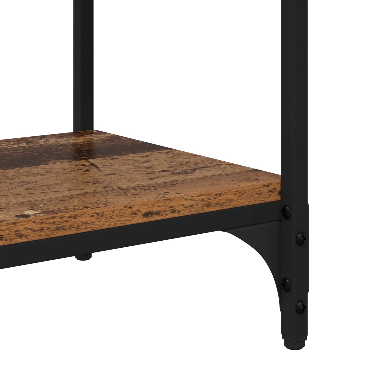 Boekenkast Oud Hout 80 x 33 x 70,5 cm Gemonteerd hout en ijzer is nu te koop bij PeponiXL, paradijselijk wonen!