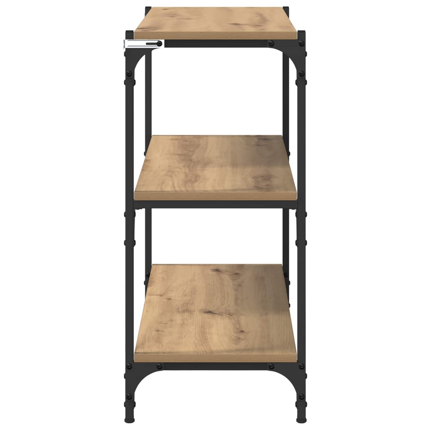 Boekenkast 3-laags 80 x 33 x 70,5 cm Gemonteerd hout en ijzer is nu te koop bij PeponiXL, paradijselijk wonen!