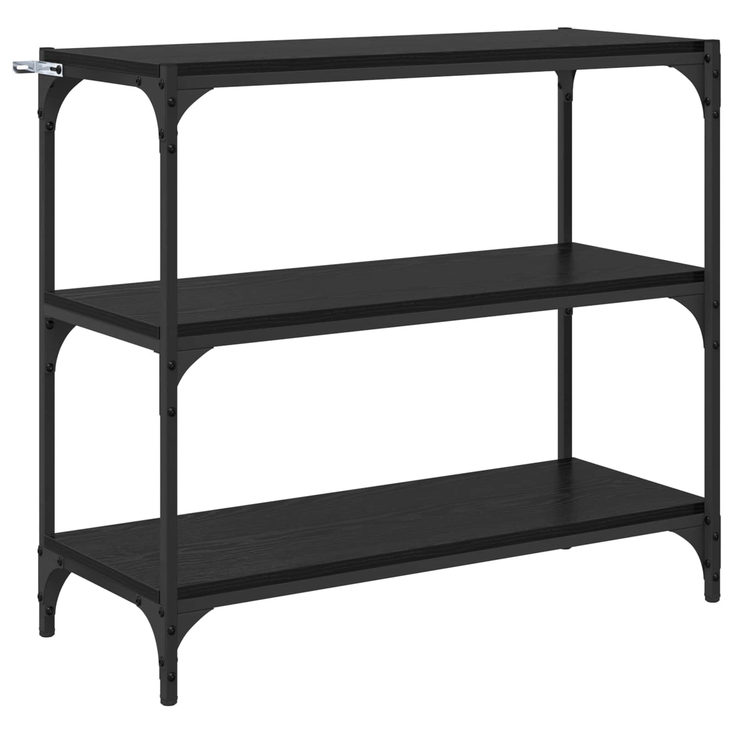 Boekenkast Zwart Eiken 80 x 33 x 70,5 cm is nu te koop bij PeponiXL, paradijselijk wonen!