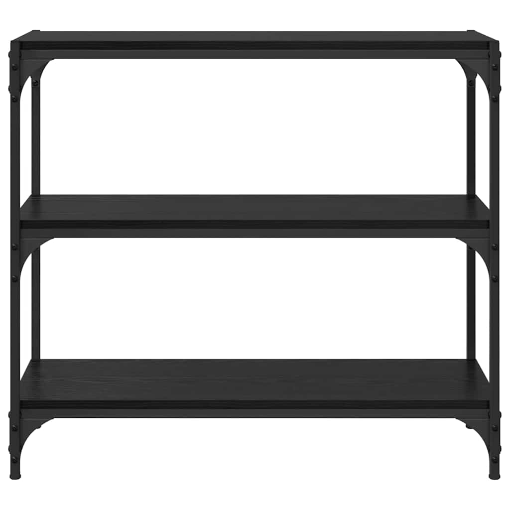 Boekenkast Zwart Eiken 80 x 33 x 70,5 cm is nu te koop bij PeponiXL, paradijselijk wonen!