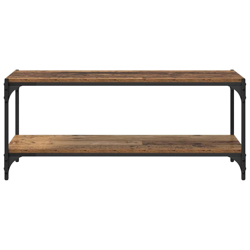 TV-kast Oud Hout 100x33x41cm Gemonteerd hout en ijzer is nu te koop bij PeponiXL, paradijselijk wonen!