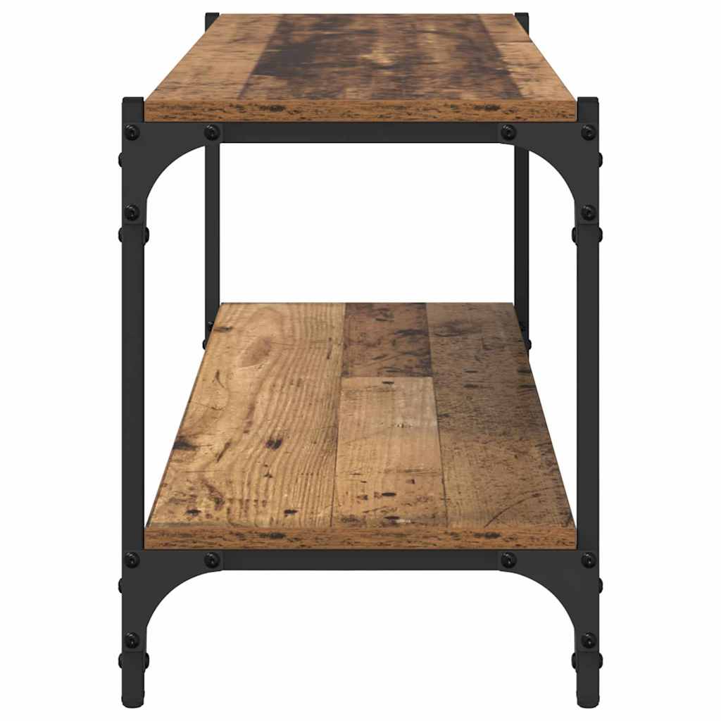 TV-kast Oud Hout 100x33x41cm Gemonteerd hout en ijzer is nu te koop bij PeponiXL, paradijselijk wonen!