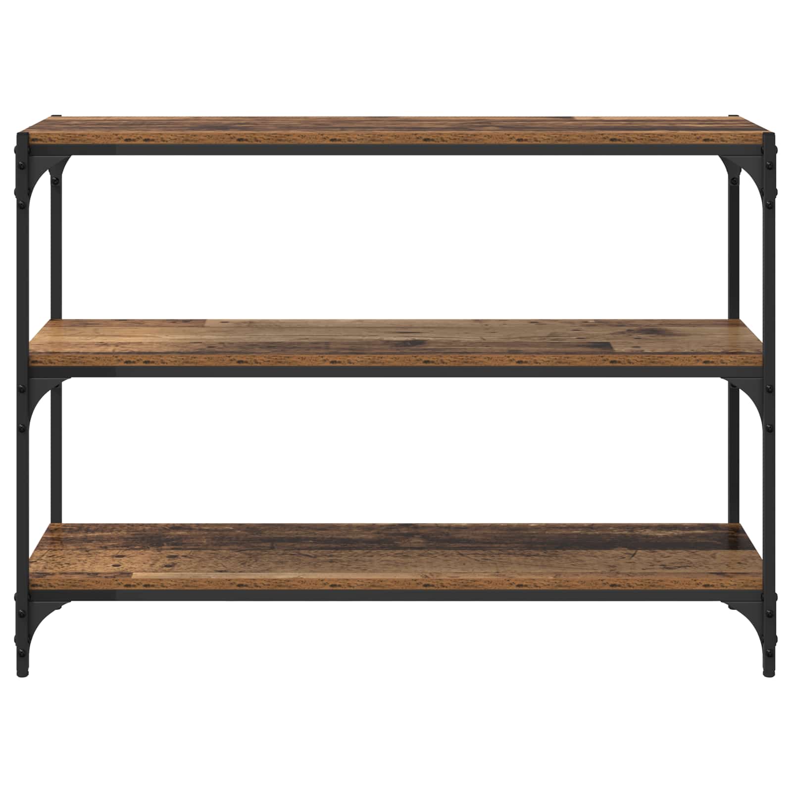 Boekenkast Oud hout 100 x 33 x 70,5 cm Gemonteerd hout en ijzer is nu te koop bij PeponiXL, paradijselijk wonen!