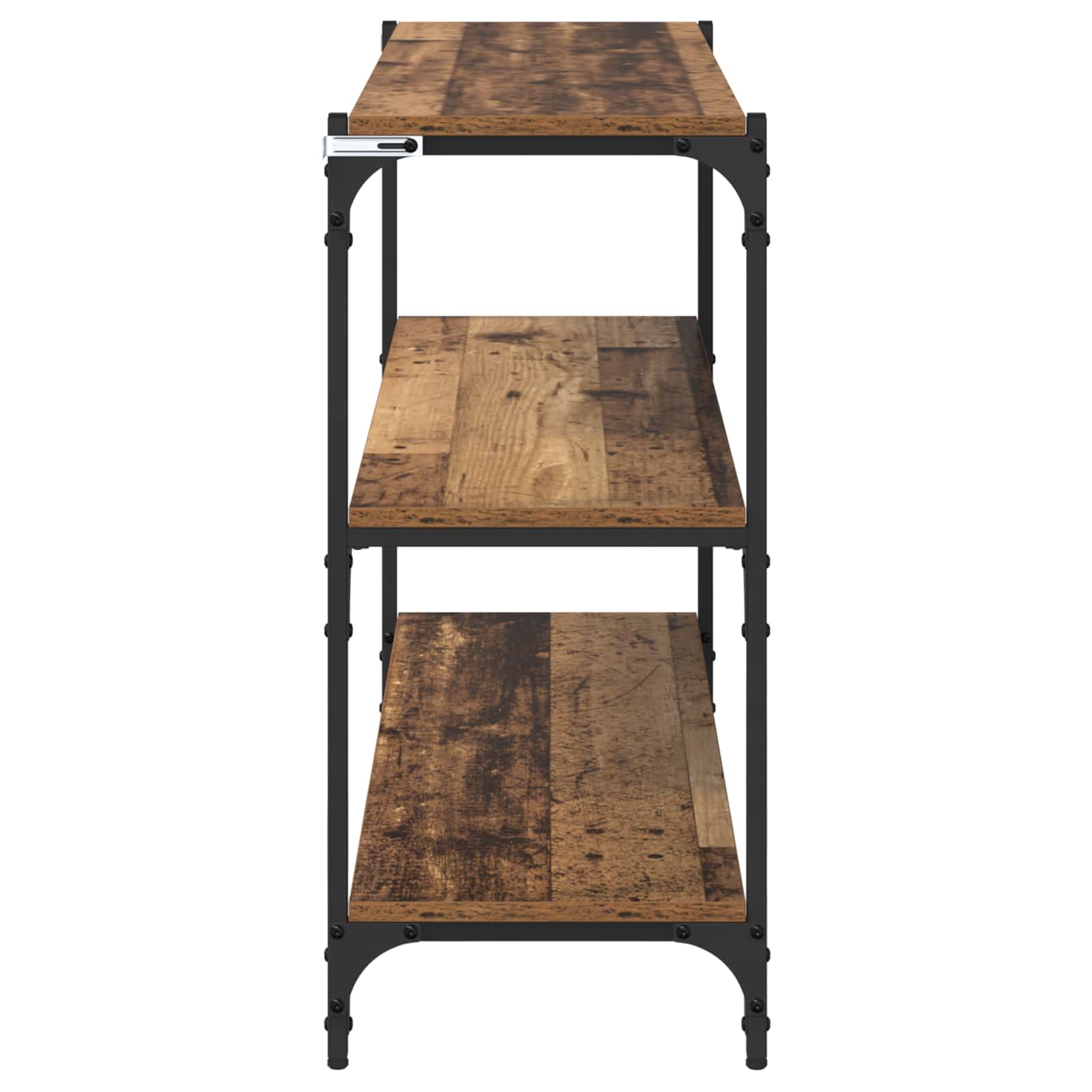 Boekenkast Oud hout 100 x 33 x 70,5 cm Gemonteerd hout en ijzer is nu te koop bij PeponiXL, paradijselijk wonen!